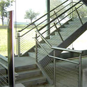 Stainless steel railings