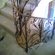 Wrought iron railings