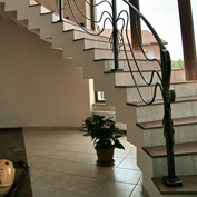 Wrought iron railings