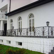 Wrought iron railings