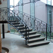 Wrought iron railings