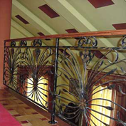 Wrought iron railings